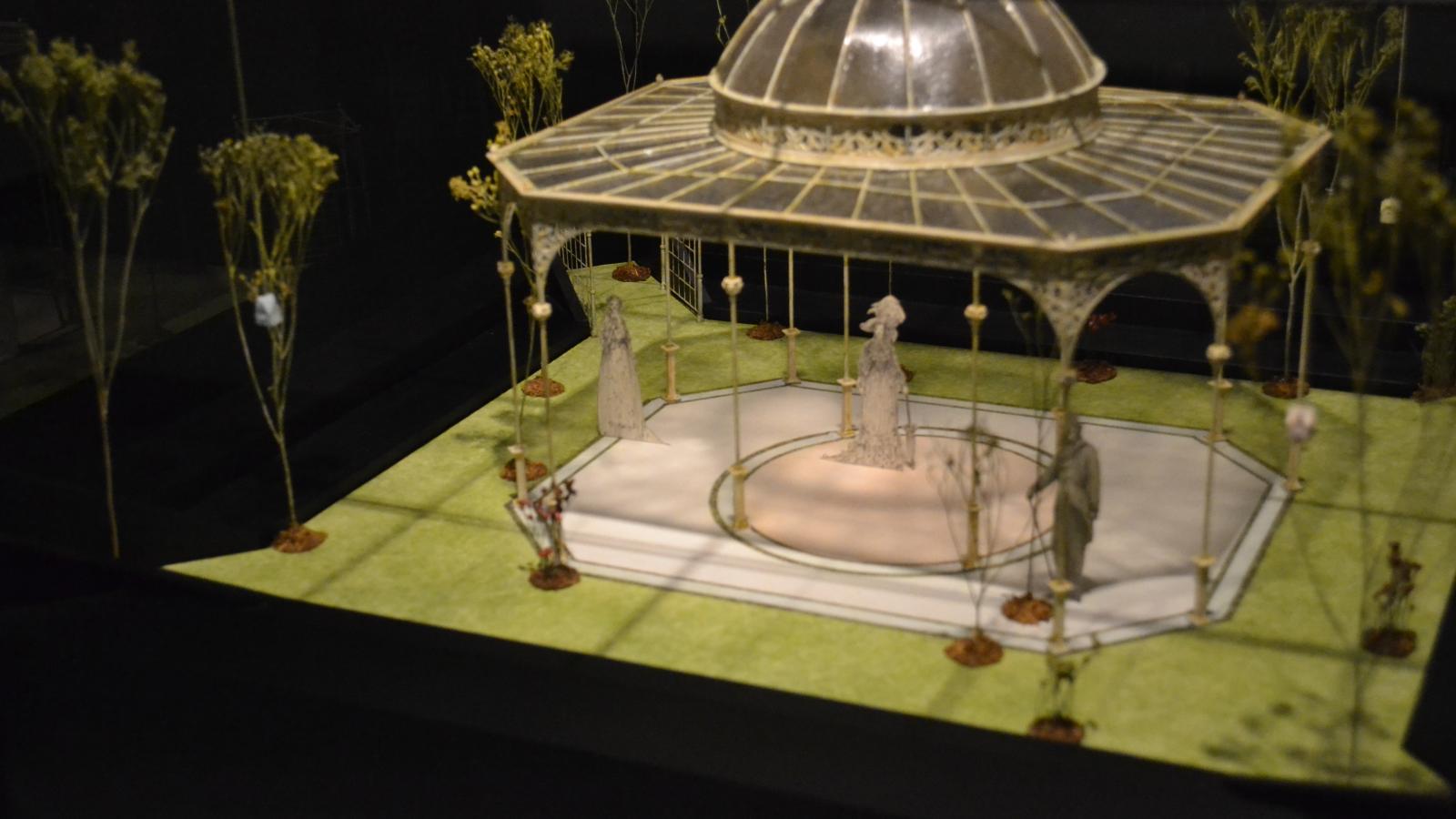 Tony Straiges: "Glass Pergola," Design Model for The Importance of Being Earnest, Arena Theatre, Washington, DC. Director: Richard Russell Ramos, Tony Straiges Design Collection, Theatre Research Institute, 1983
