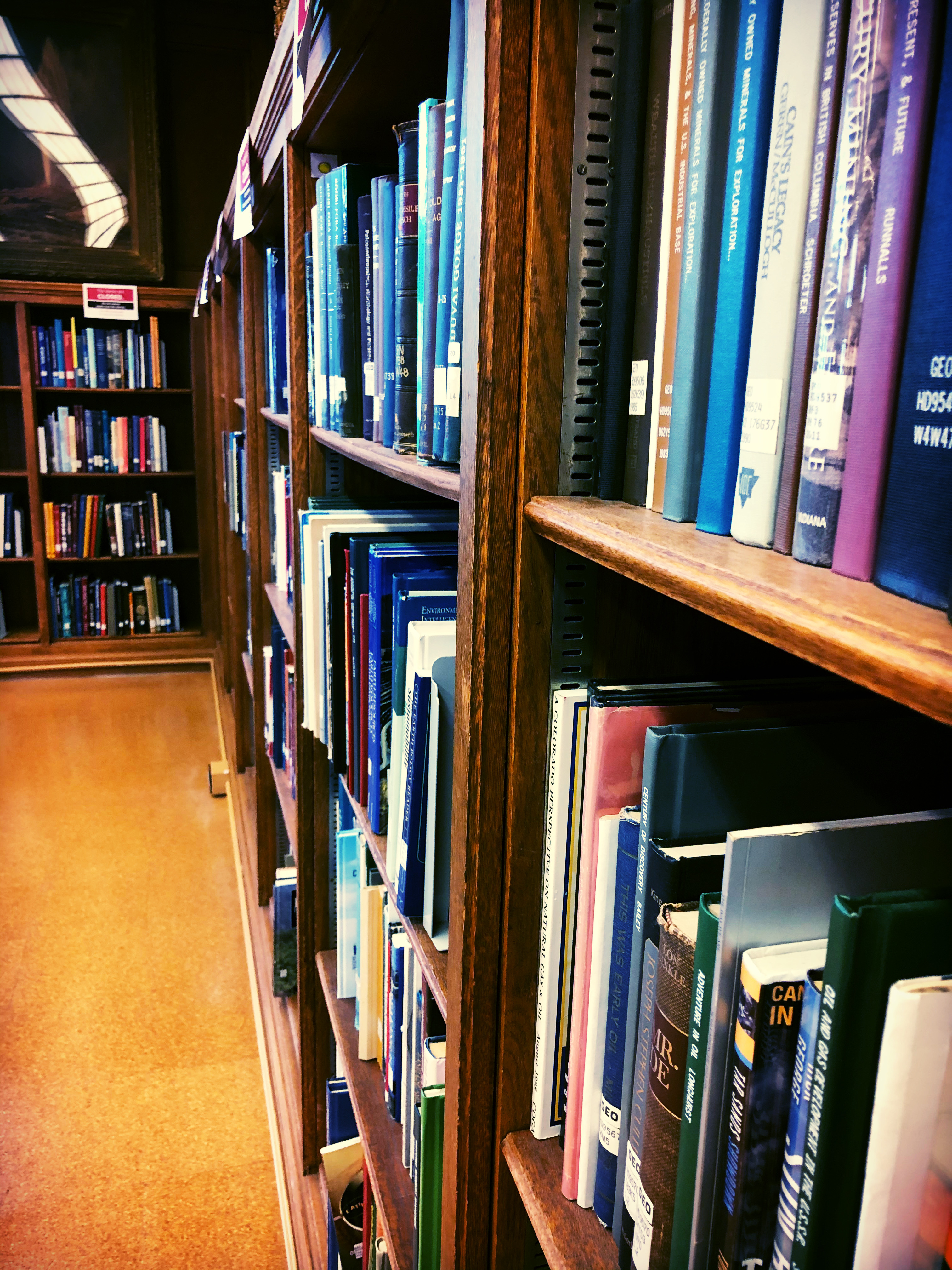 books on bookcase 