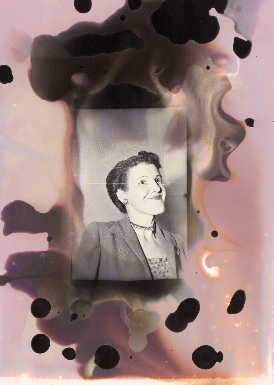 archival photo negative produced using alternative darkroom processing methods