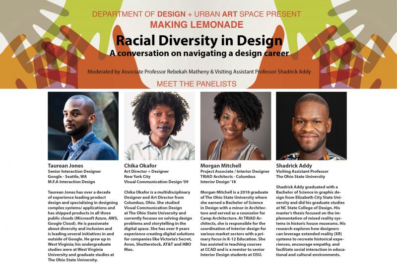 Making Lemonade Racial Diversity Panel Speakers Information