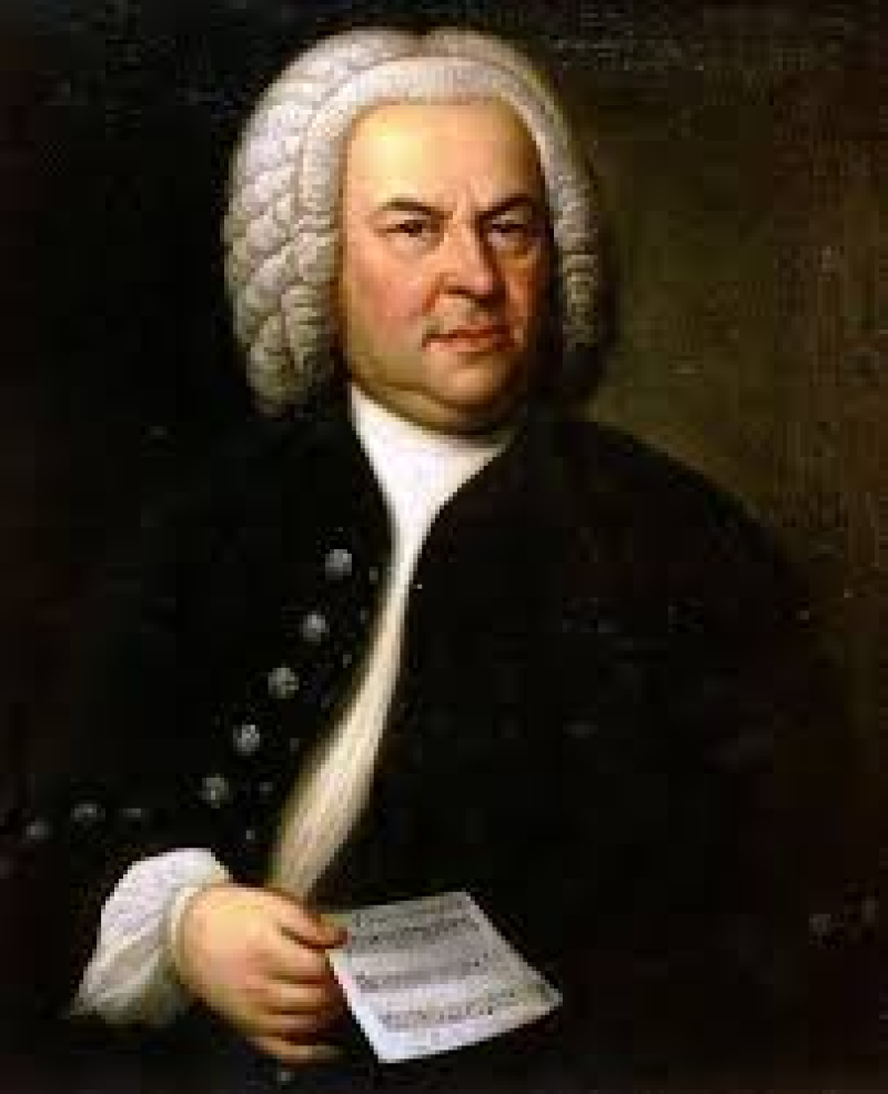 A painting of Johann Sebastian Bach
