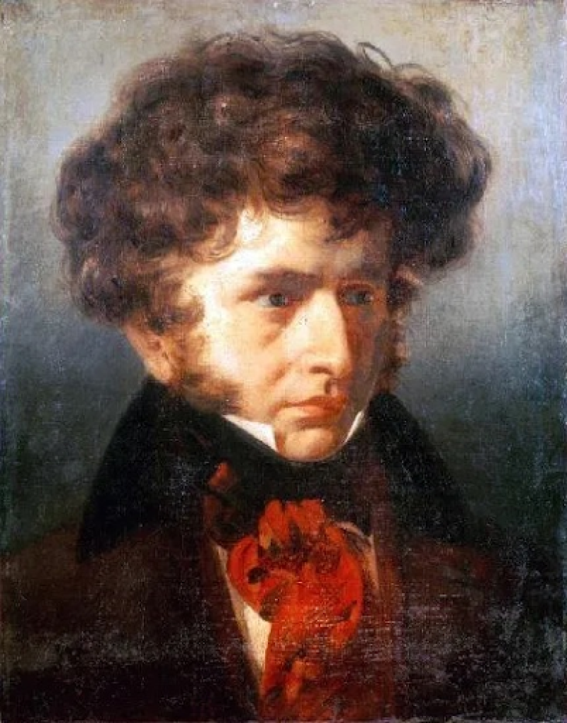 A painting of Hector Berlioz