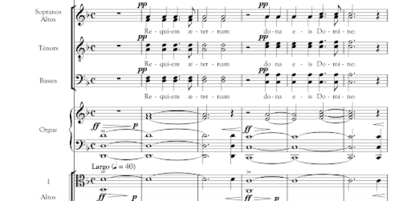 Sheet music for "Introit"