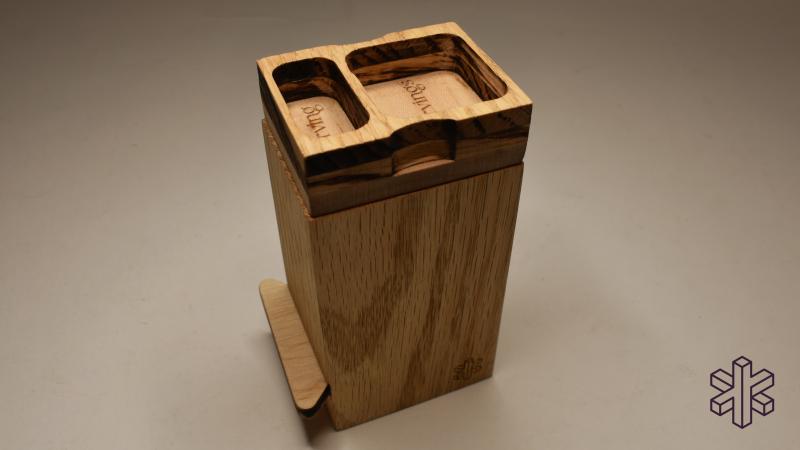 wooden spice container