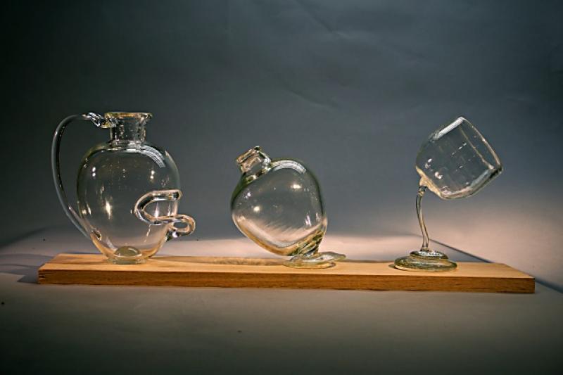 glass sculpture by Doug Moreland