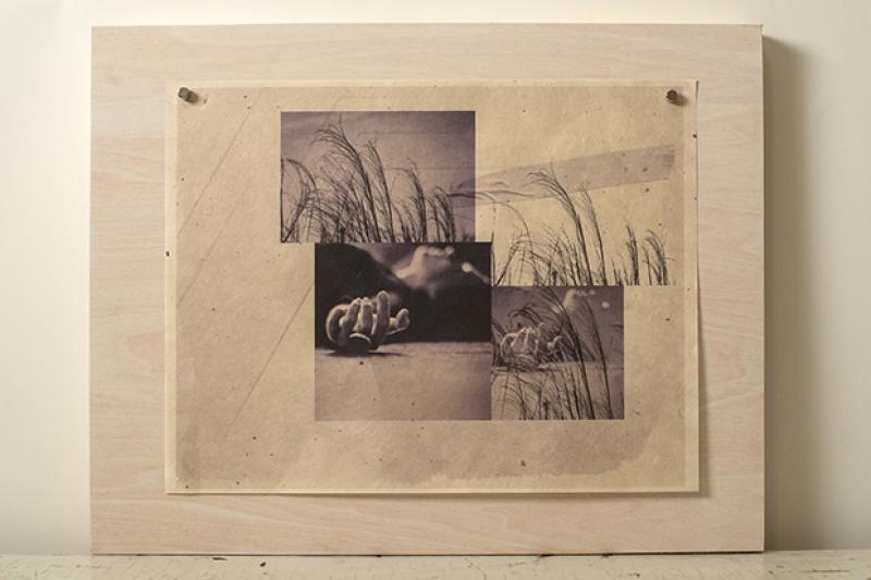 Inkjet print on gampi paper