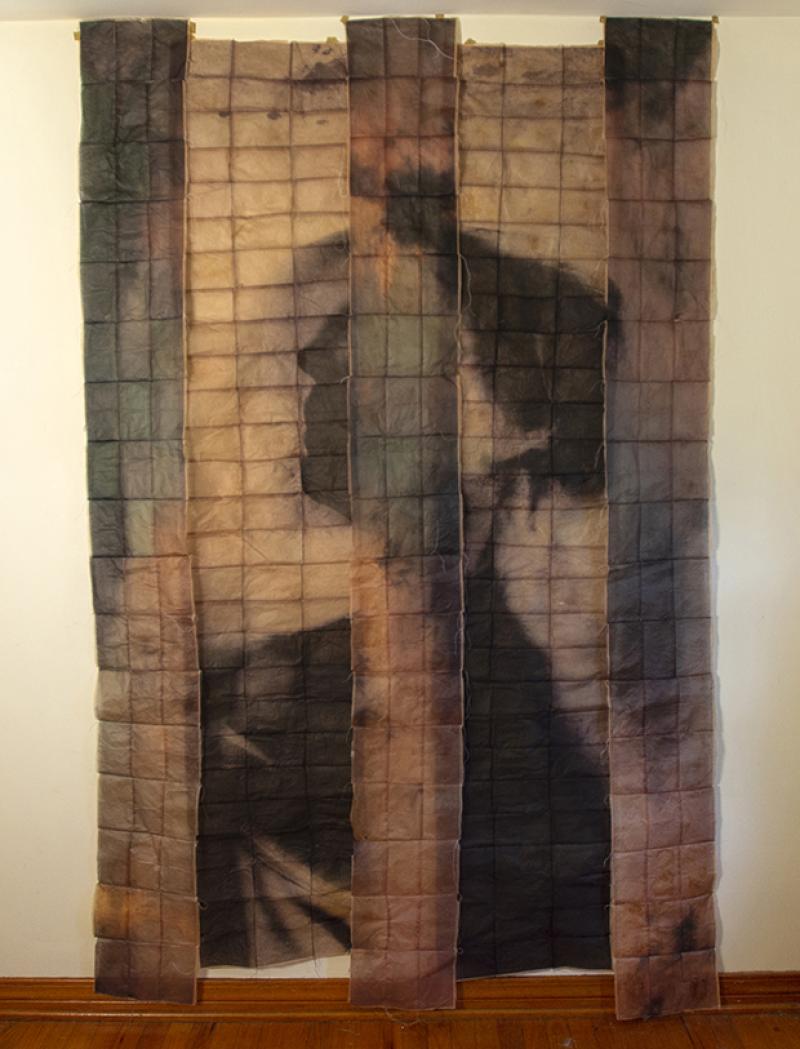 inkjet print on tea bags sewn together