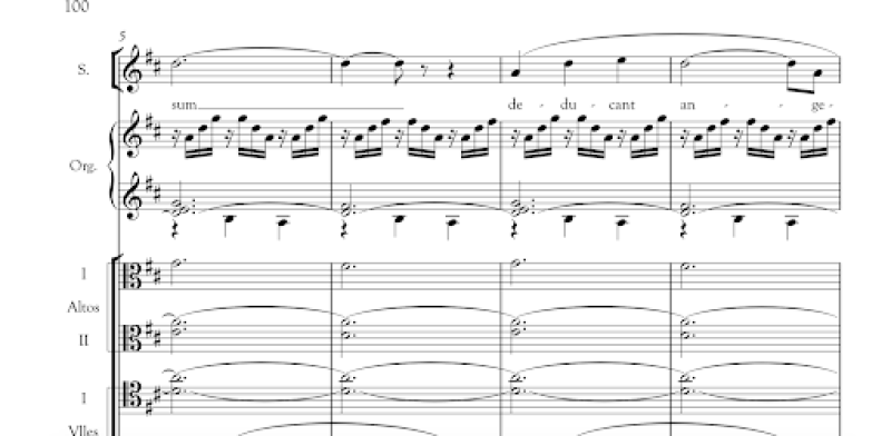 Sheet music for "In Paradisum"