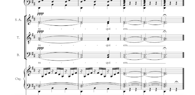 Sheet music for "In Paradisum"