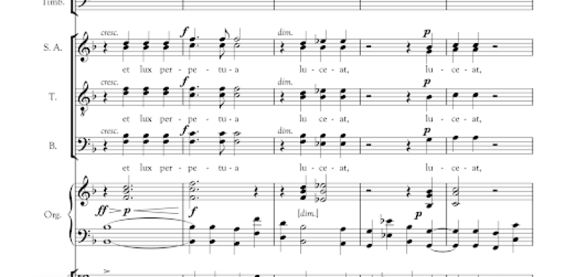 Sheet music for "Introit"