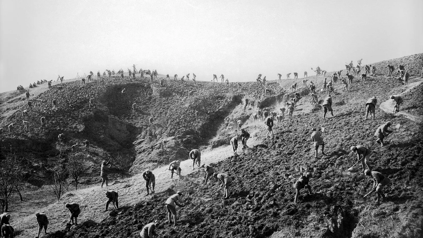 The Eighth Route Army Opening up Fallow Land for Farming as They Join the Great Production Drive, 1941