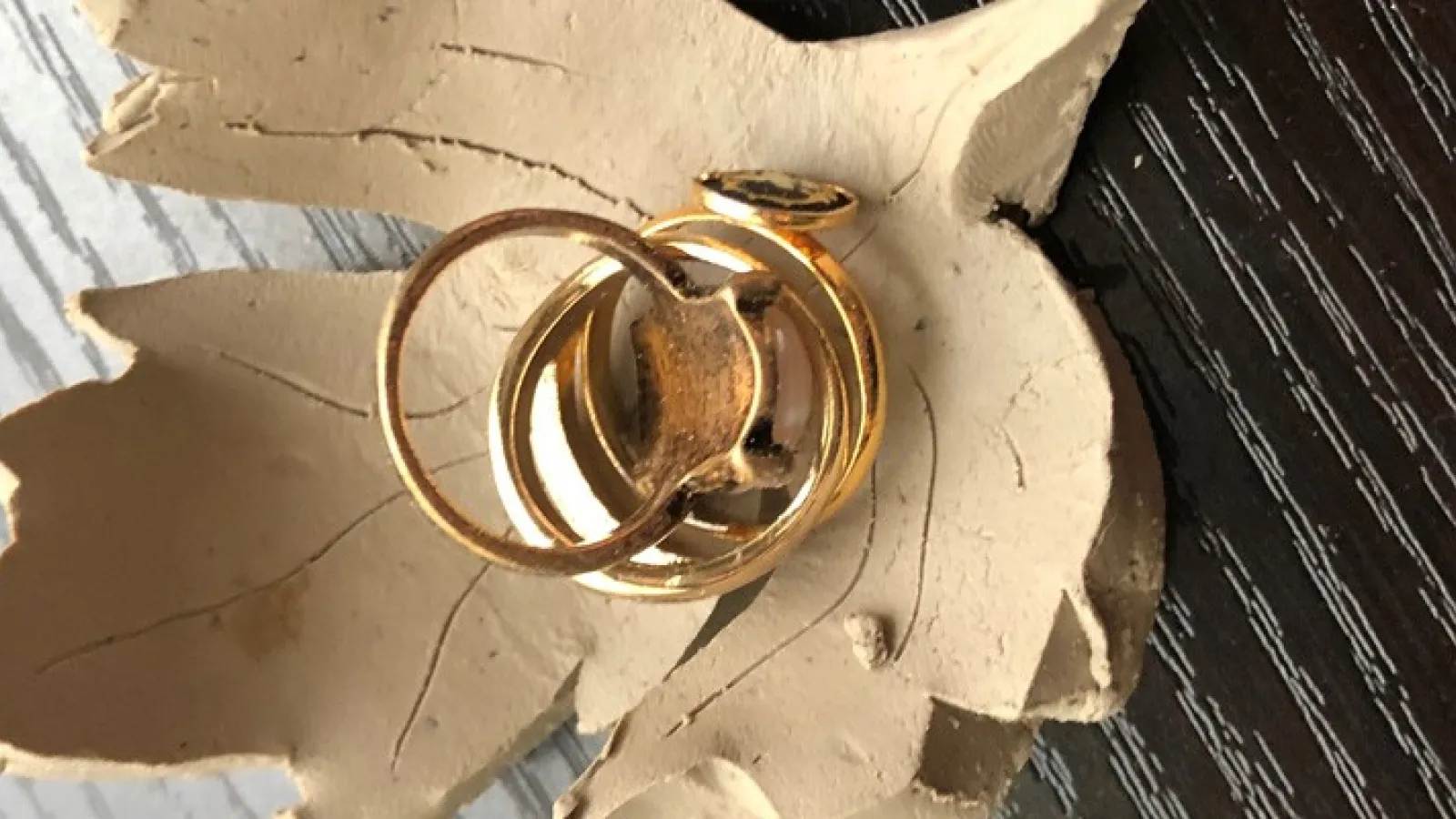 Rings on a Ceramic Leaf, Arts and Crafts placeholder image
