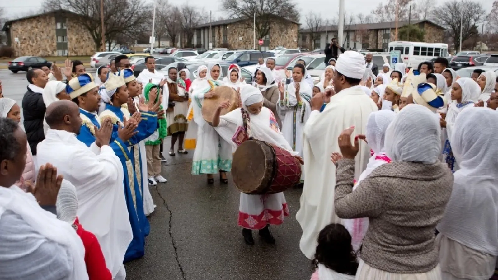 An Ethiopan Christian celebration. 