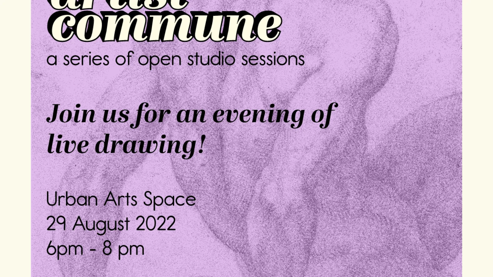 Flyer for artist commune