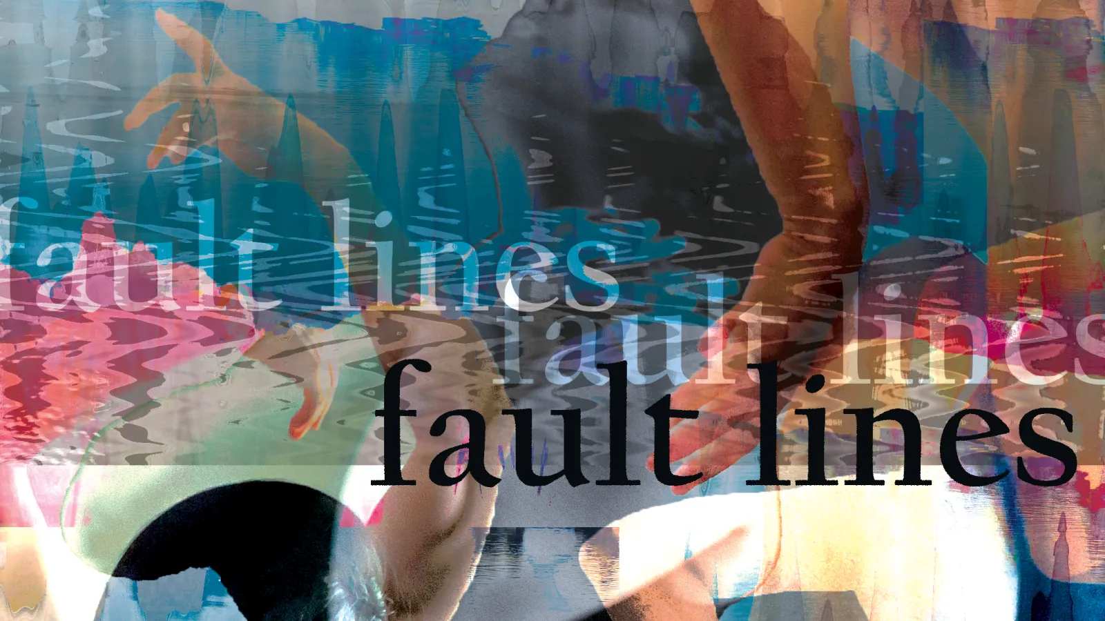 colorful image with text including project title and artists names