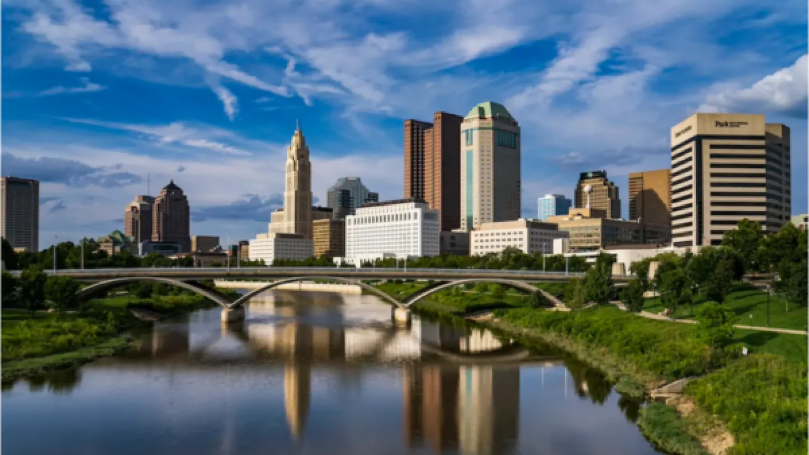 A photo of the skyline of Columbus