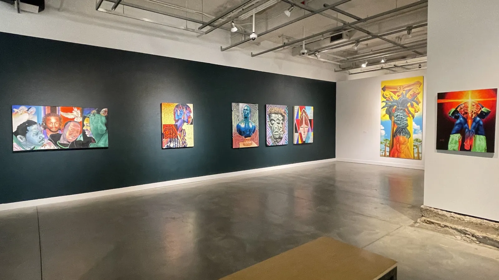 A photo showing the inside of the Urban Arts Space gallery.