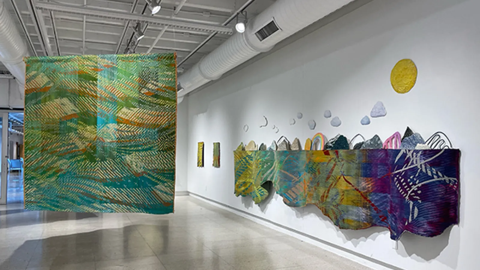 Artworks from the Exhibition 'Meandering North'.