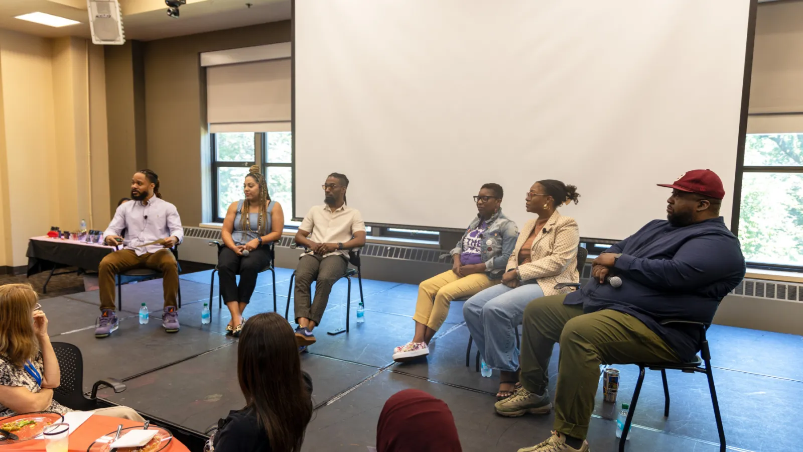 Ohio State administrators and central Ohio artists participated in a panel discussion.