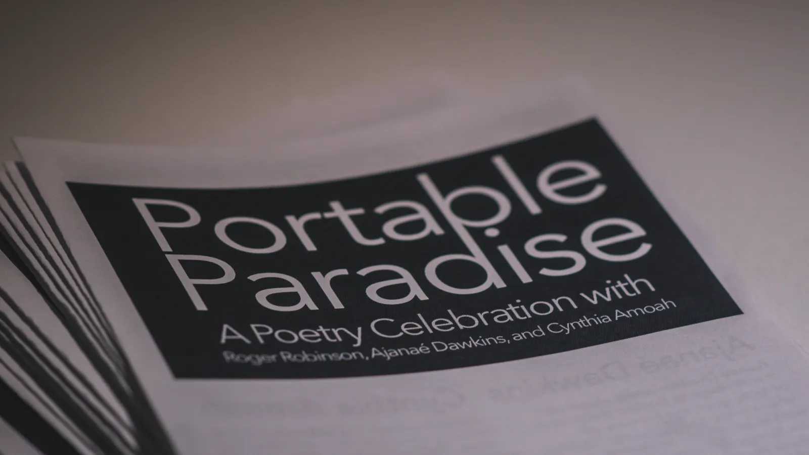 Booklets for the Portable Paradise event