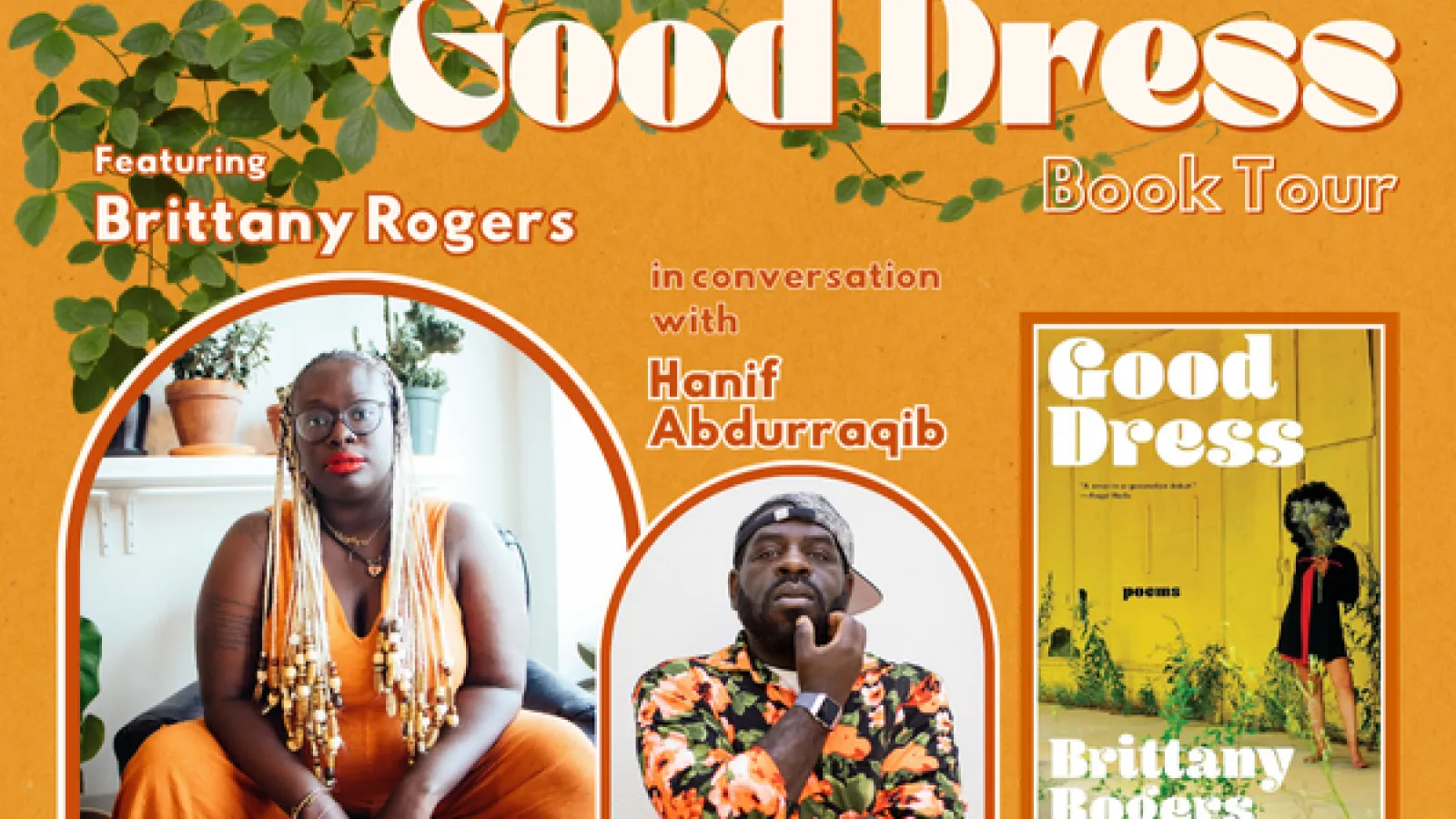 Urban Arts Space Good Dress Book Tour in conversation with Hanif Abdurragib Good Dress Brittany Rögers
