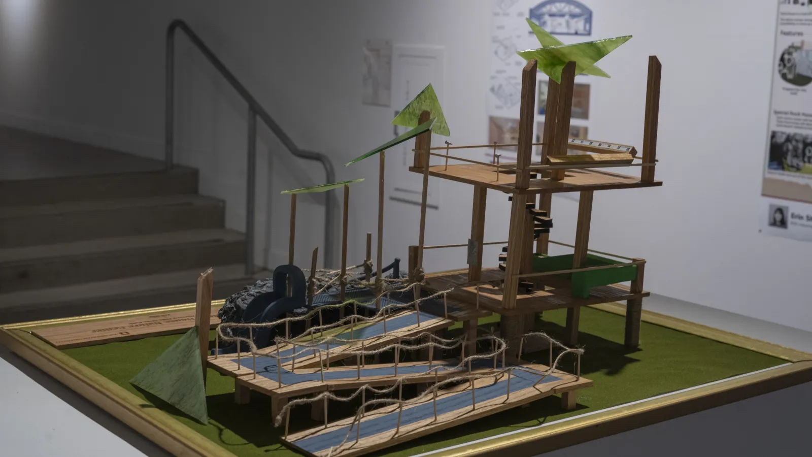 model of a nature center at a park