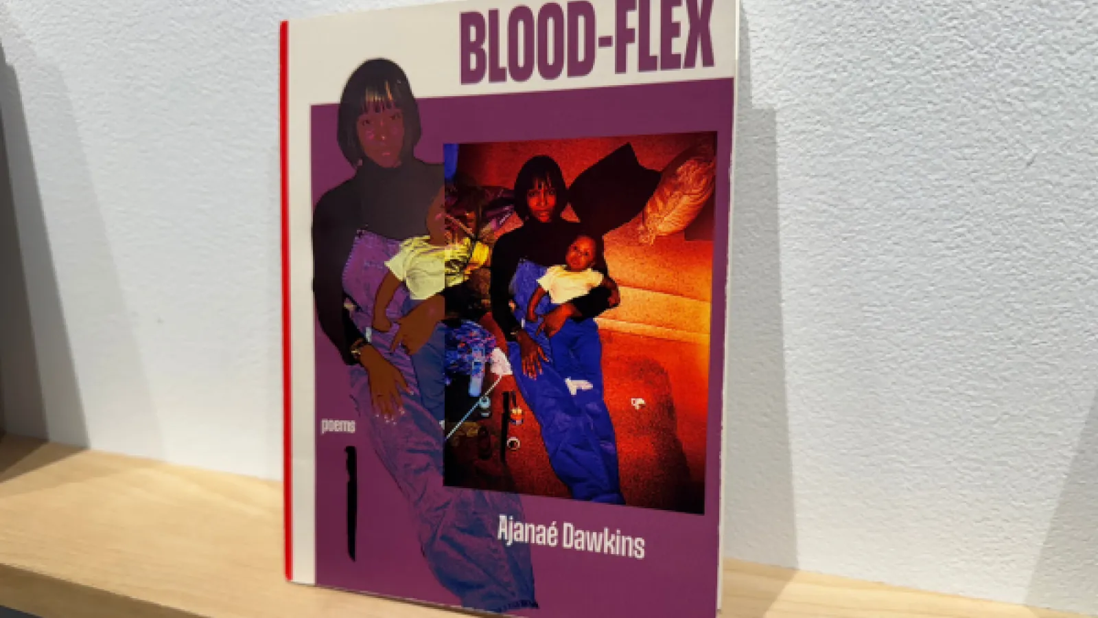 the cover of ajanae dawkins's chapbook blood-flex featuring a mother and young daughter