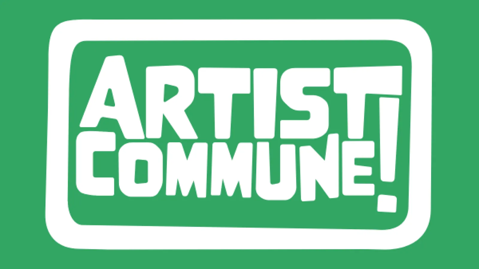 artist commune on a green background