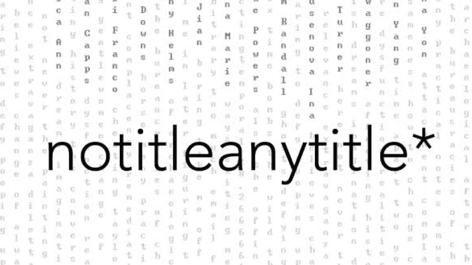 notitleanytitle banner