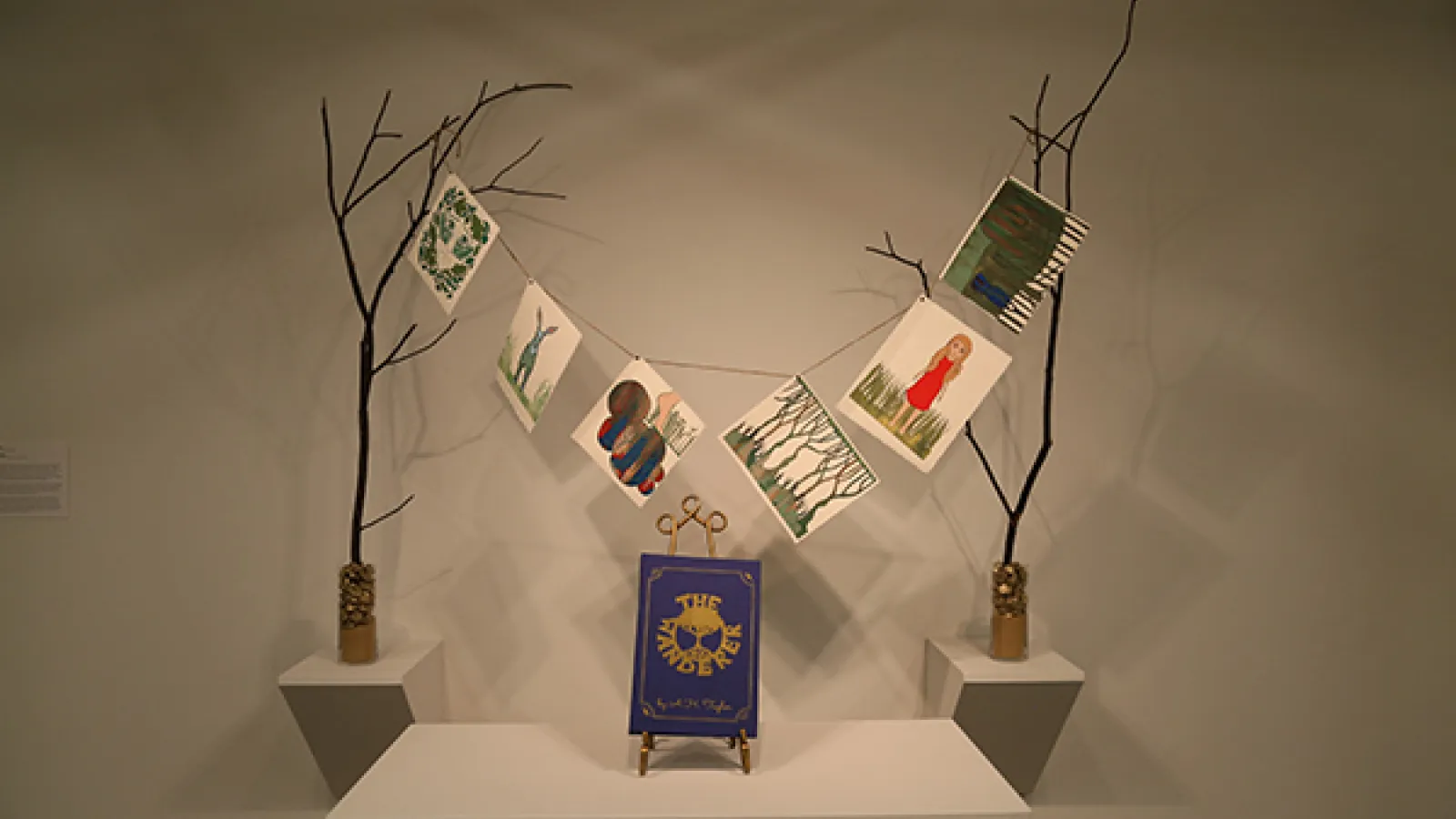 Ariel Taylor: "The Wanderer," Arches watercolor paper, ink, book cloth, 2014