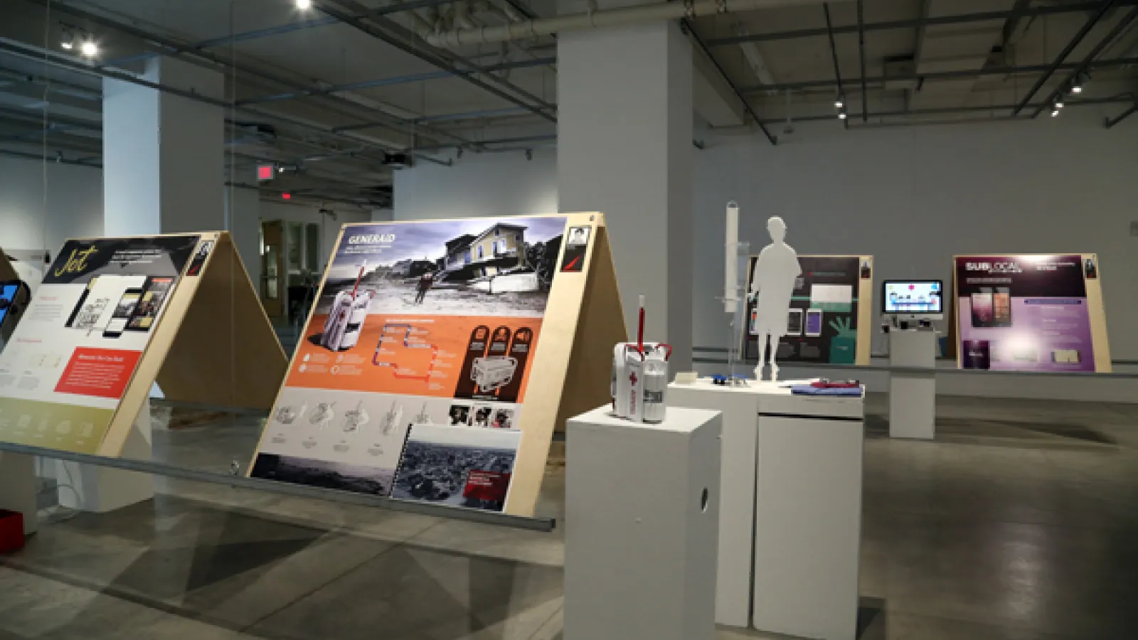 gallery view of design exhibition