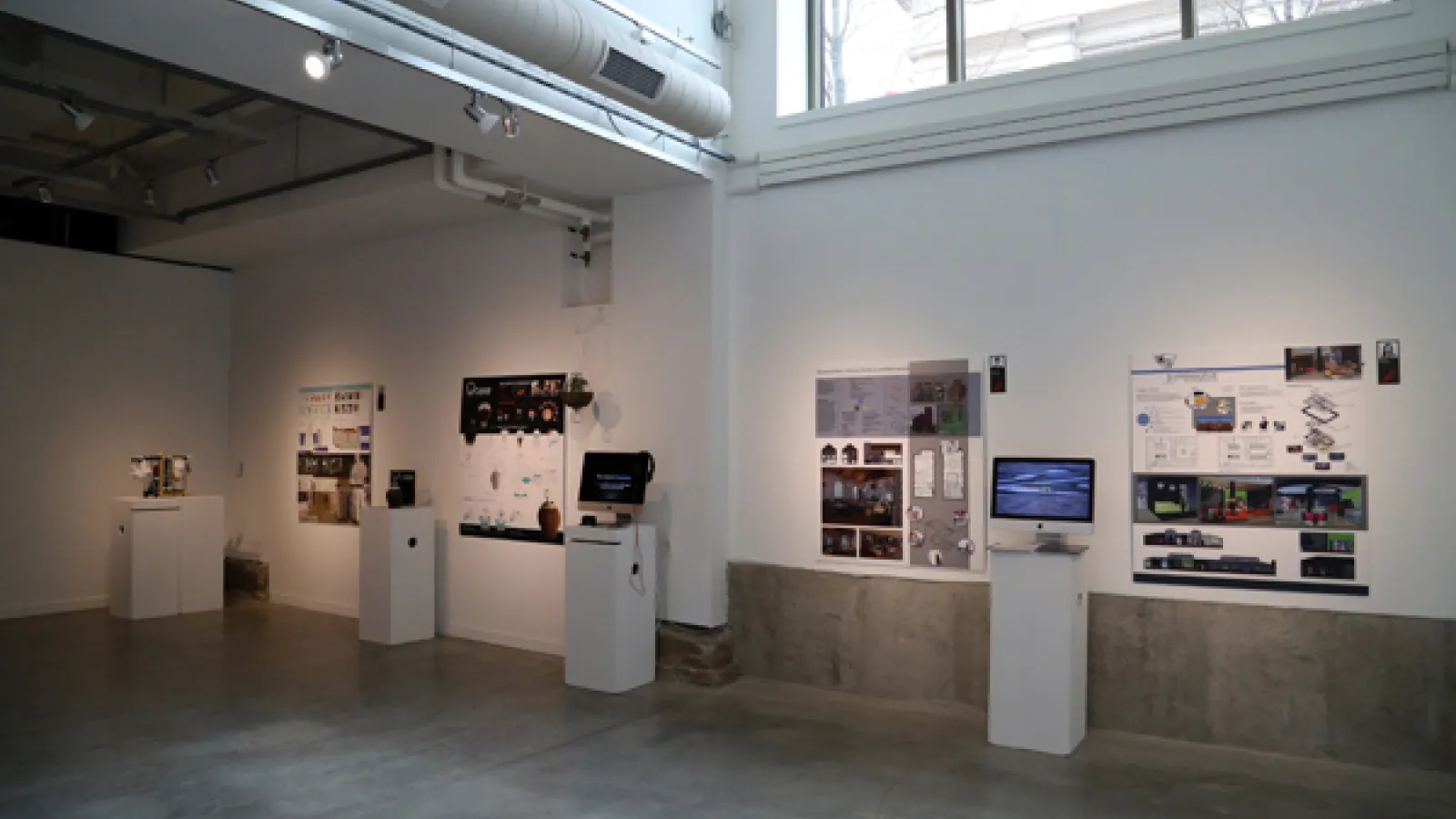 gallery view of design exhibition