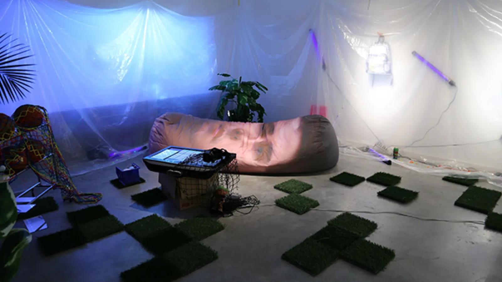 Christopher Summers: "Space/Space," mixed media, found objects, 2015