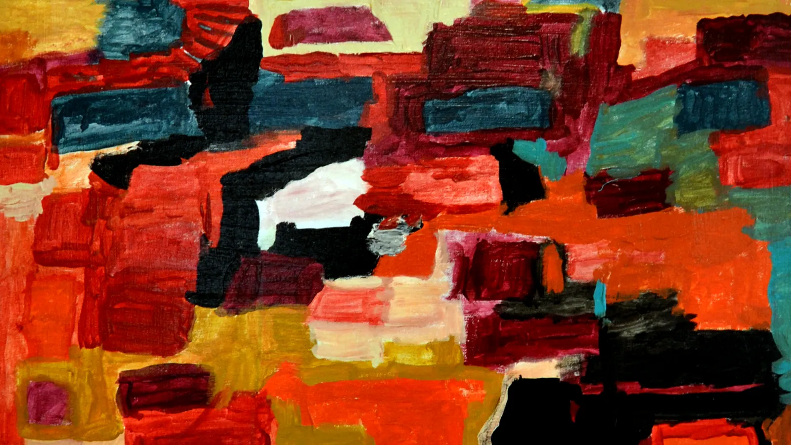 Elizabeth Tracewell: "Satellite Sundown," acrylic