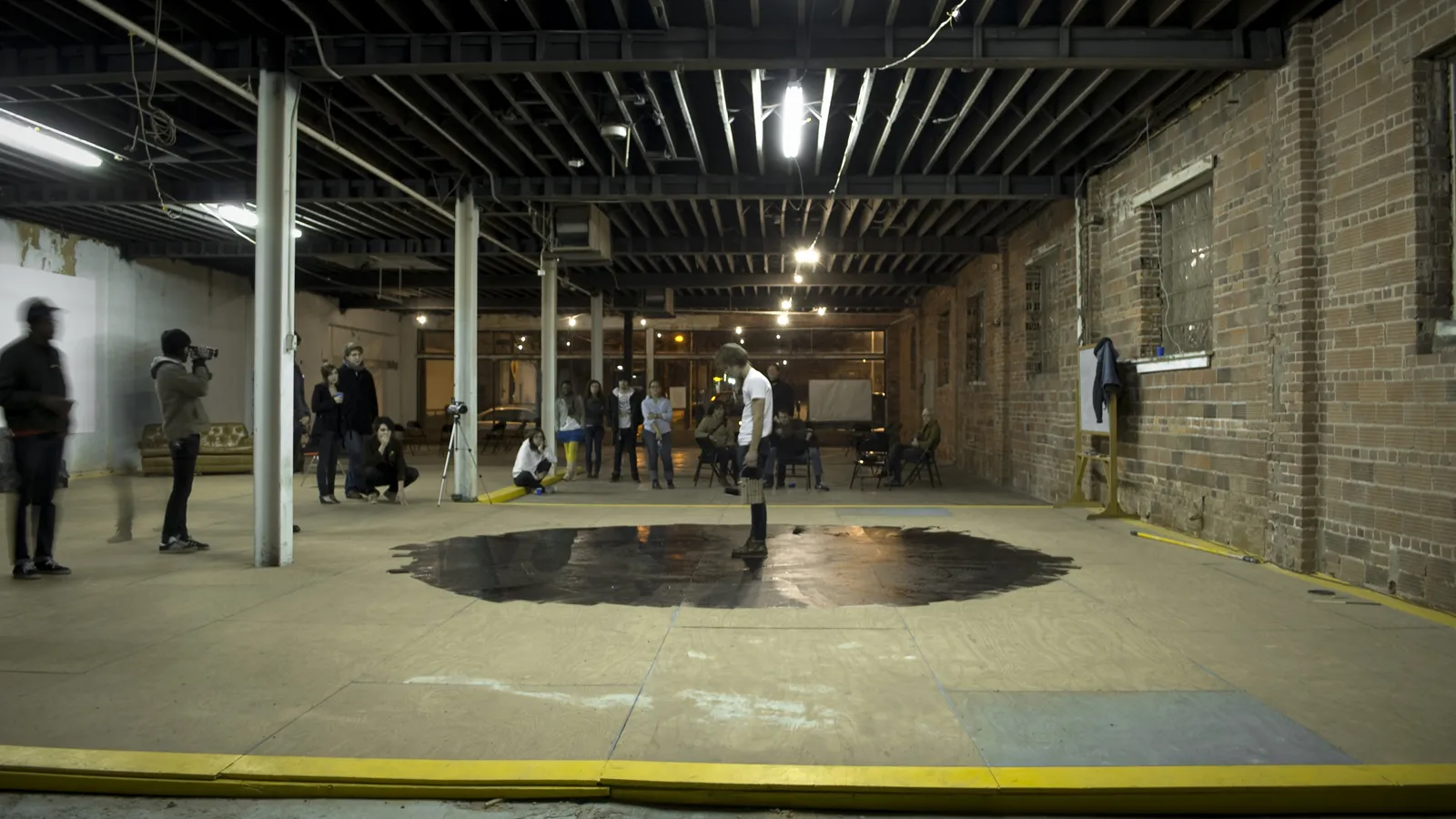 Brian Keith Sharrock, Waiting For Paint to Dry, Performance, 2009