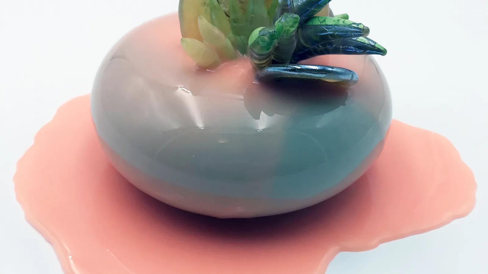 Creme Orange in Pooled Pink (2018), Molly Jo Burke