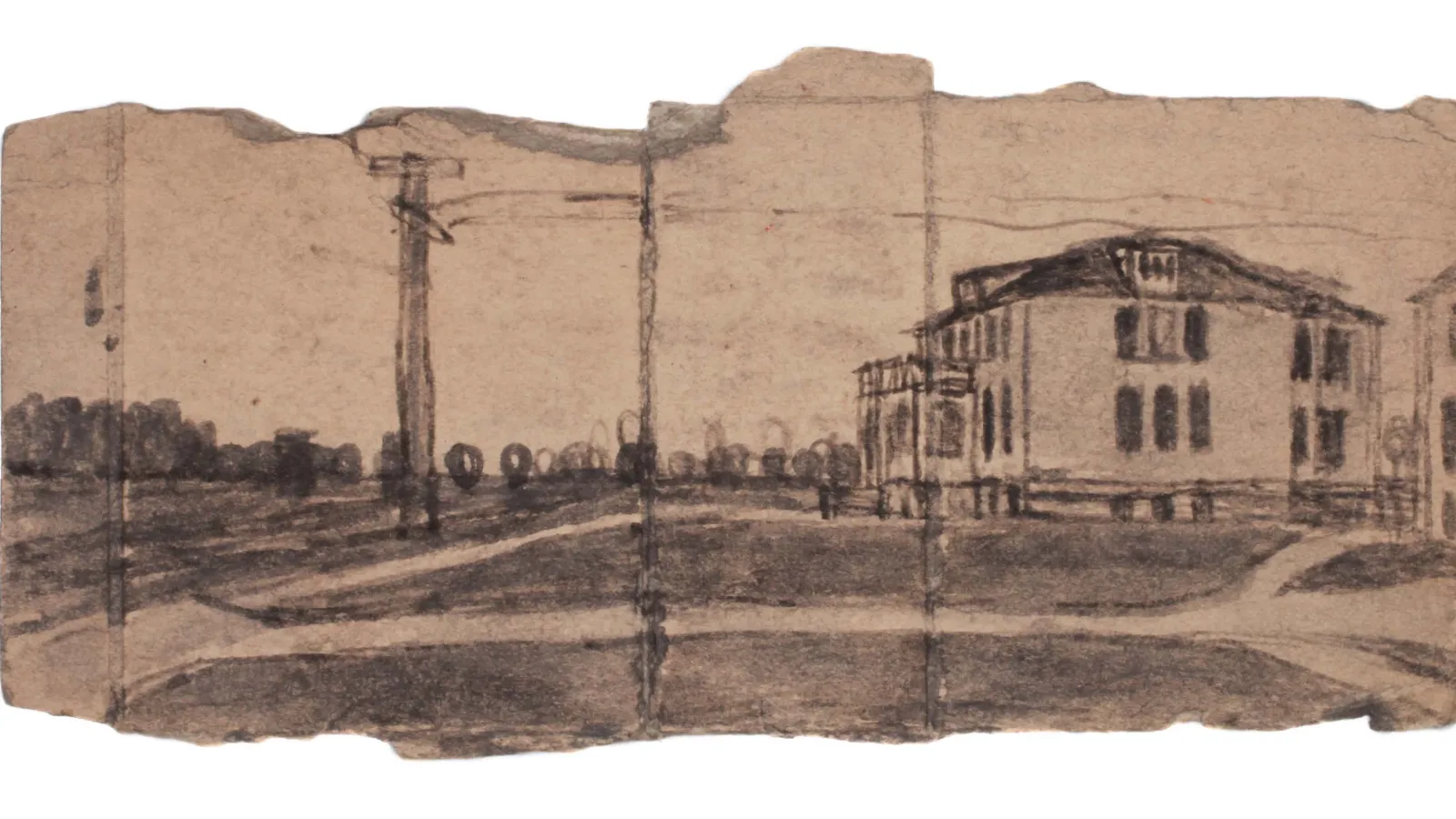 James Castle: "Untitled," found paper, soot. Credit: James Castle Collection and Archive, Boise, Idaho