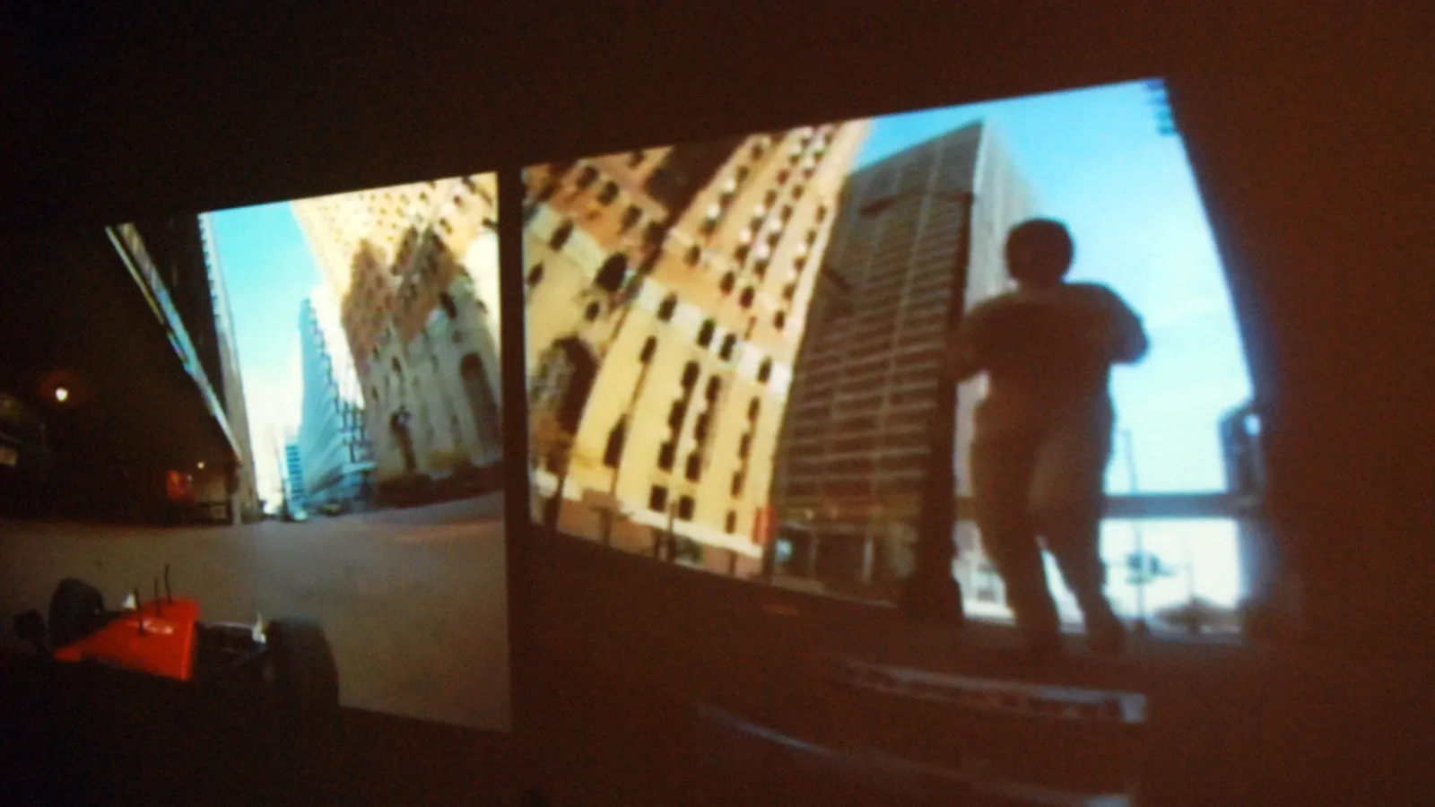 Tyler Joswick: "Race Columbus," screen shot, digital video, 2011