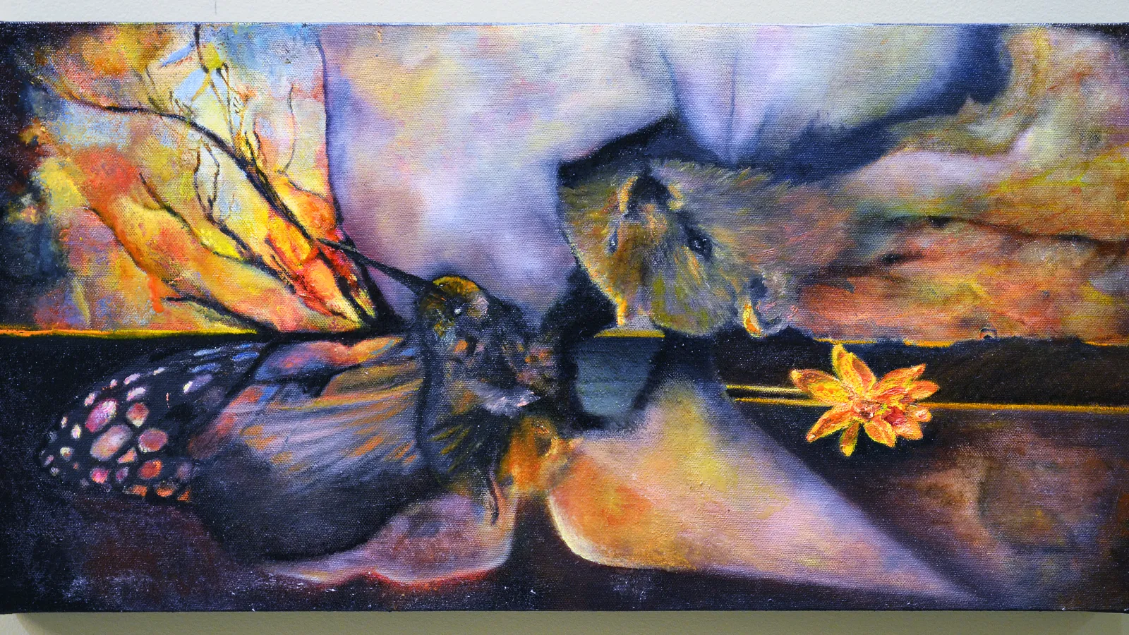 Image of Kathleen Pepicello: "Not Just What You Want to See," oil on canvas, 2013
