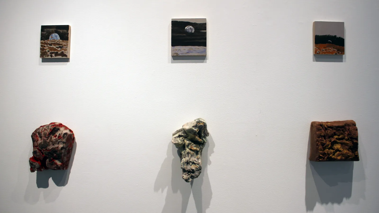 Ryan Agnew & John Thrasher: "Earth From the Moon 1," 2012; "Earth From the Moon 2," 2012; "Earth From the Moon 3 (Rising)," 2012; "Pieces of Earth (1)," 2012; "Pieces of Earth (2)," 2012