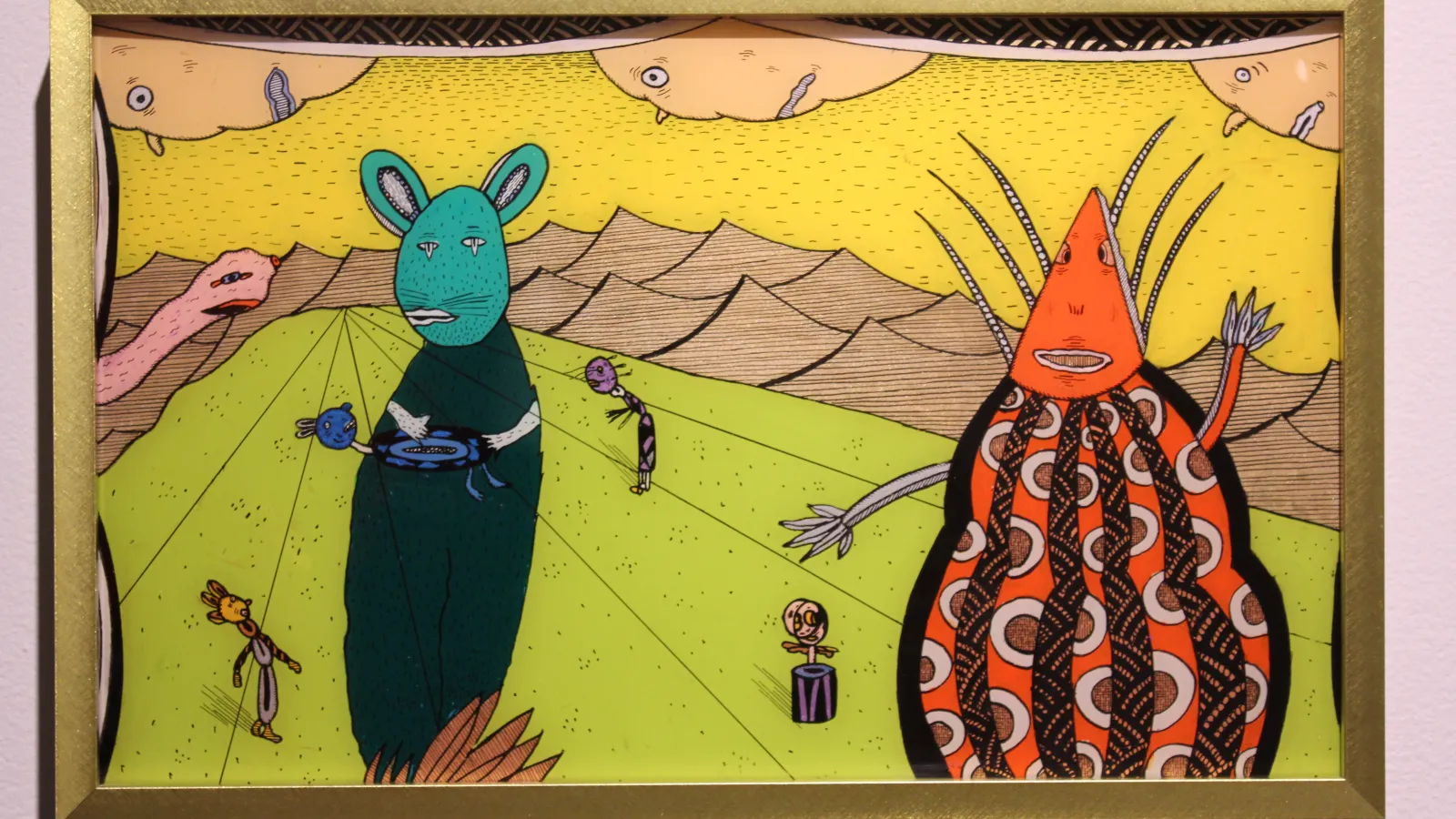 Mark Beyer: Reverse painting on Plexiglass