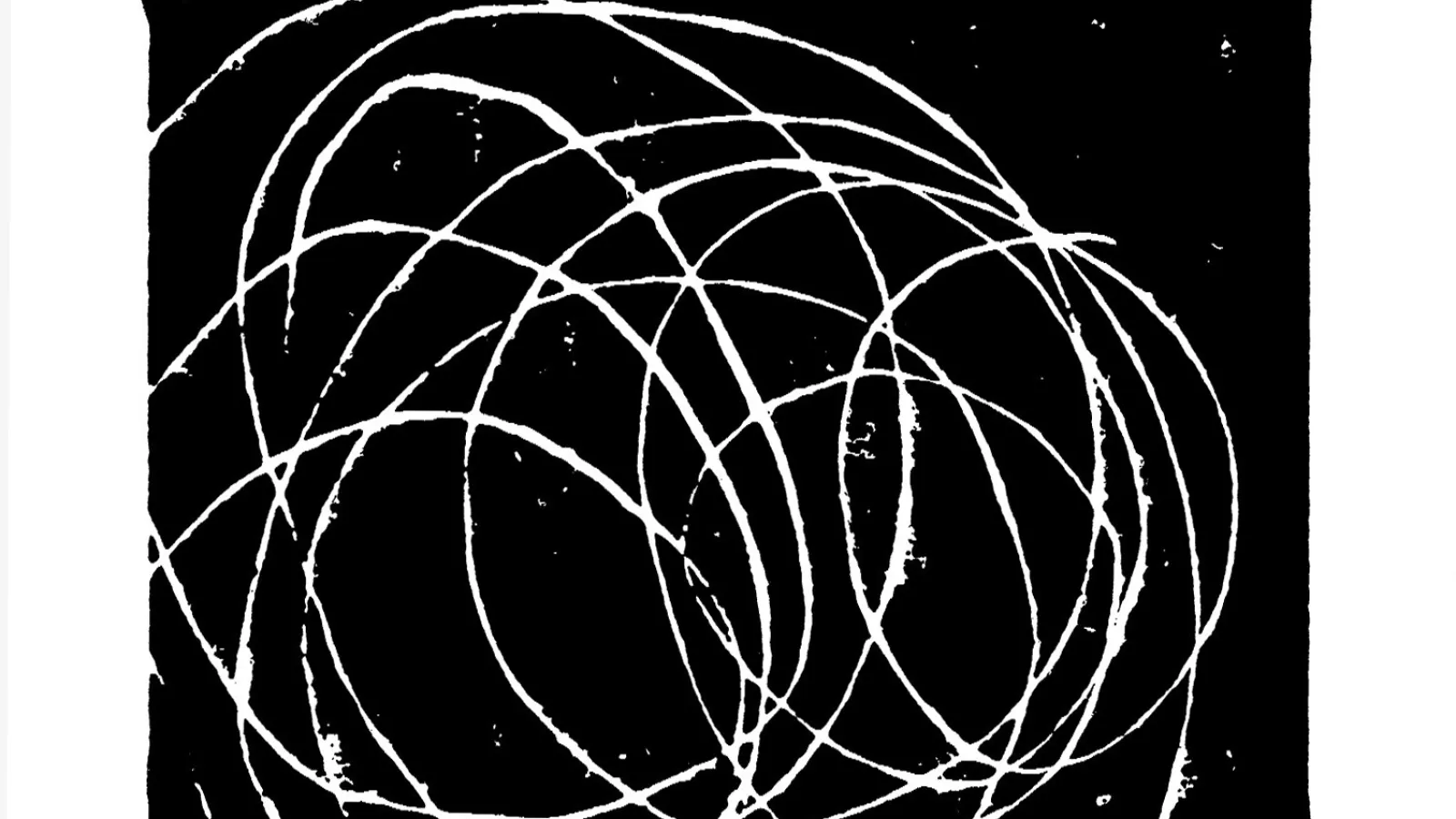 Image of Leah Frankel: "Black to White Print Series #322," linoleum block print, 2012