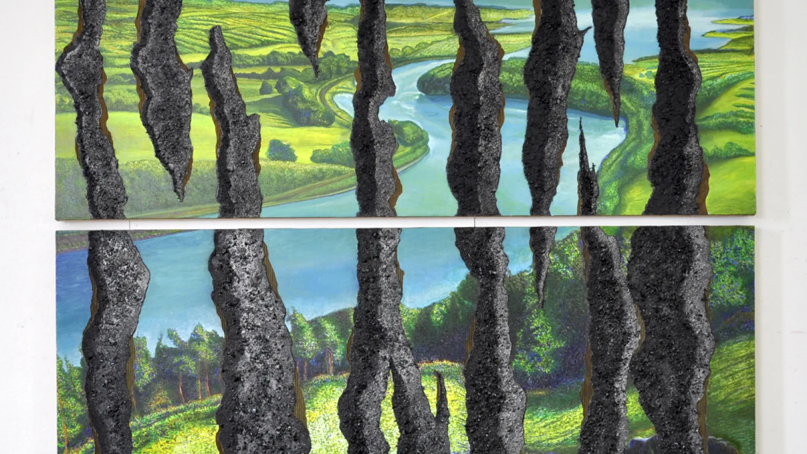 Robert E. Peppers: Scenic View: A Stripscape (above and under), 2011