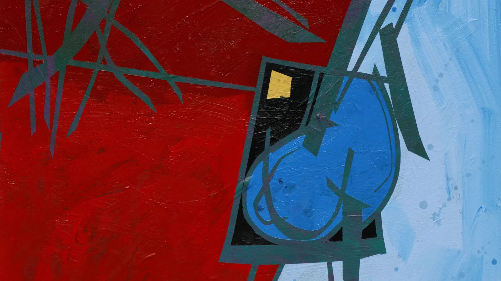 E.F. Hebner, Behoovity, 1996, acrylic on masonite, 20 x 20