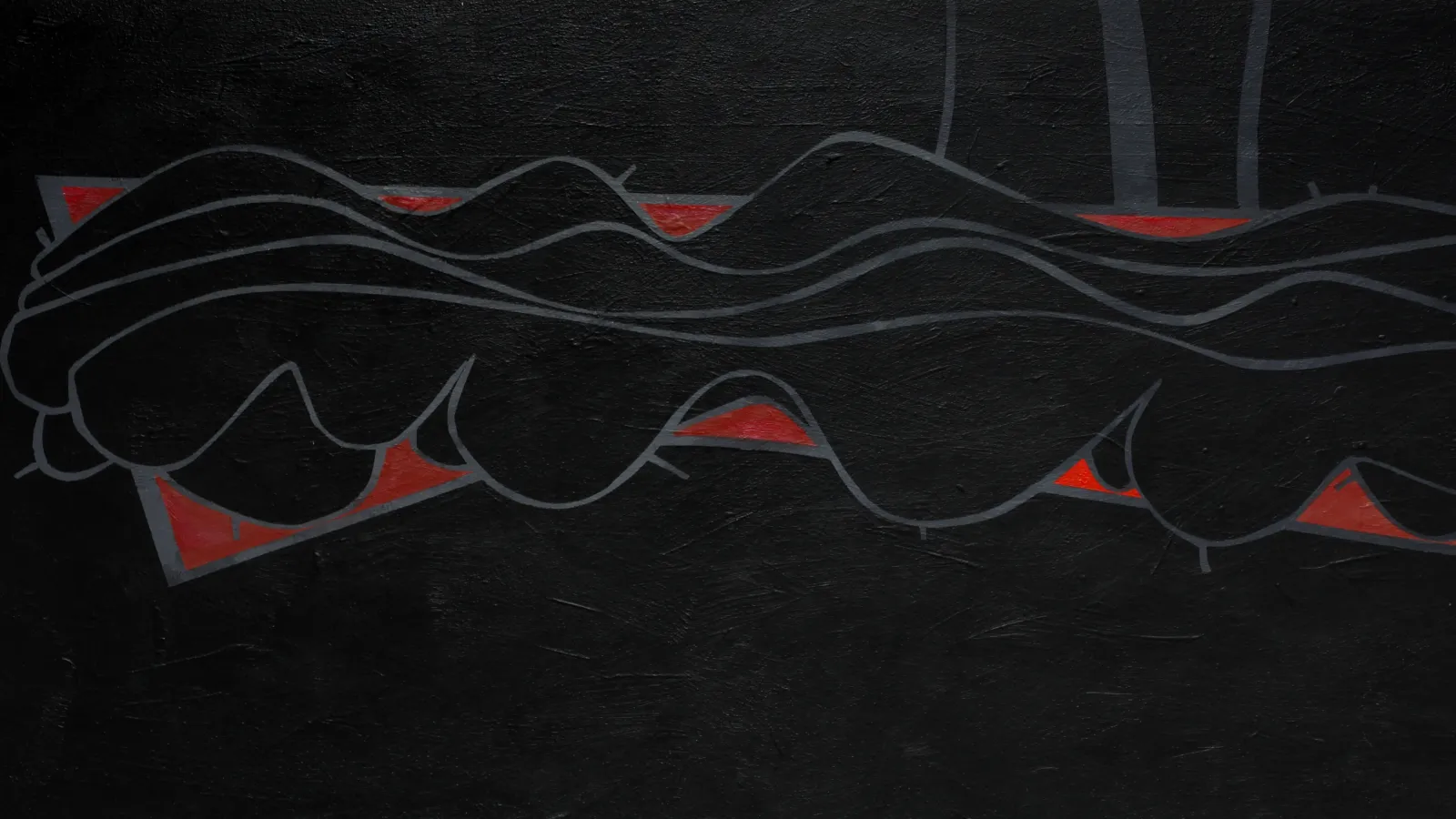 E.F. Hebner, Phase, 2005, acrylic on masonite, 20 x 48