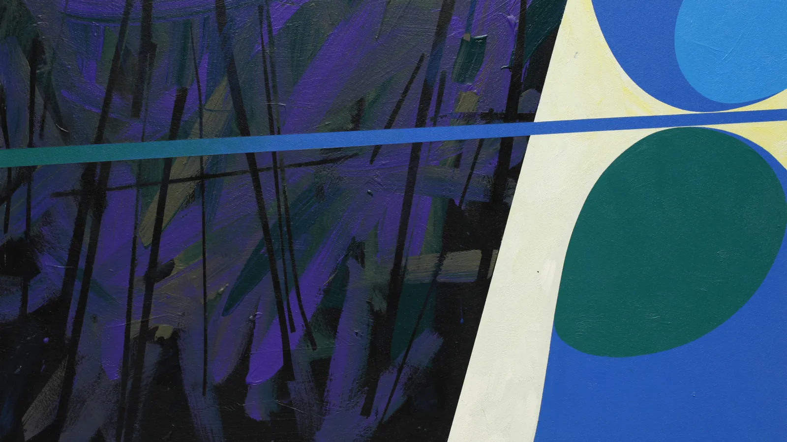 E.F. Hebner, Undivided, 1996, acrylic on masonite, 24 x 32