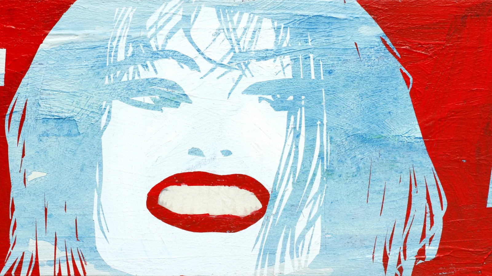 E.F. Hebner, Neva Toledo, 1996, acrylic on masonite, 8 x 20