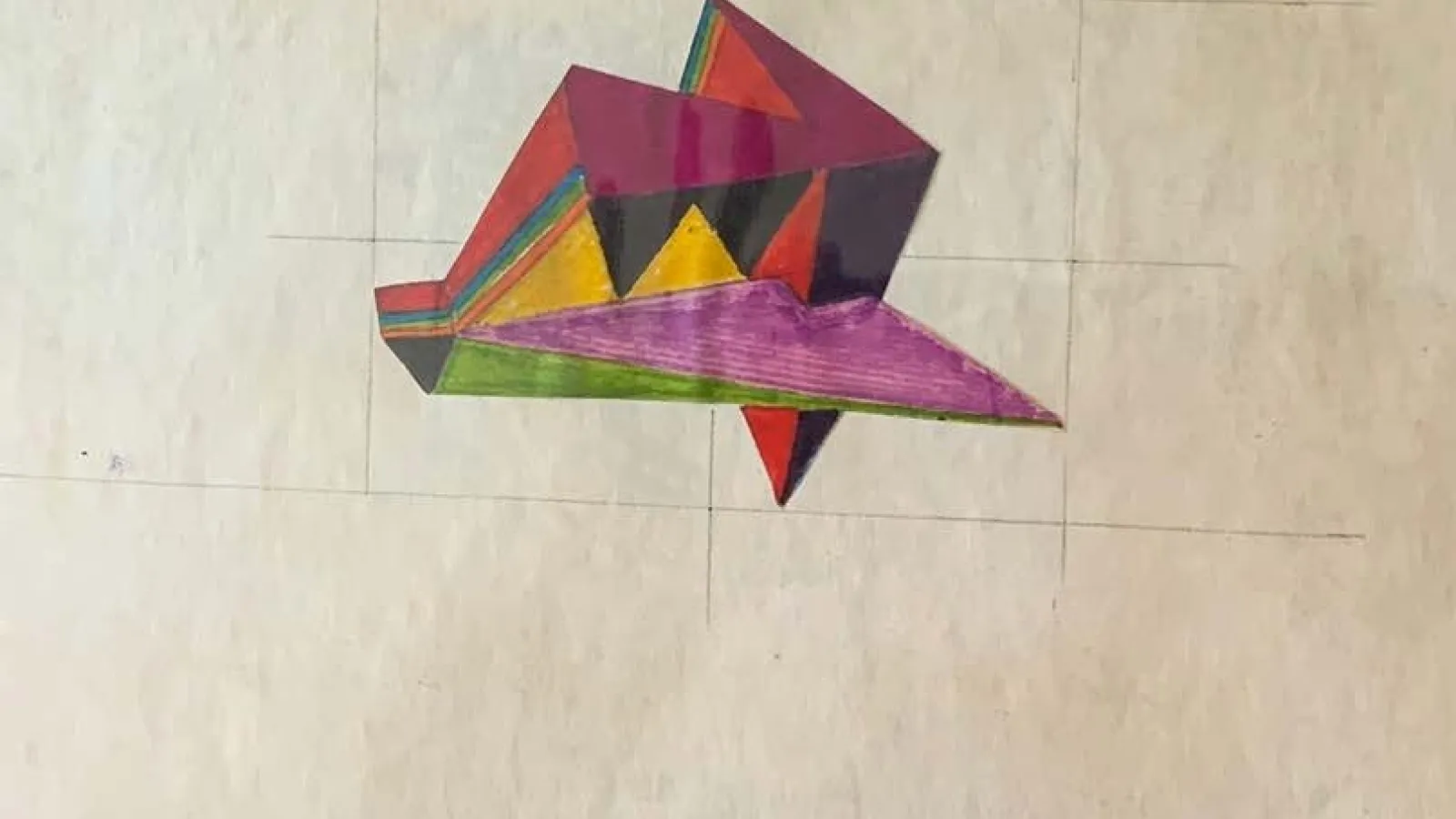 Robert Stull's "Study for shaped painting" 