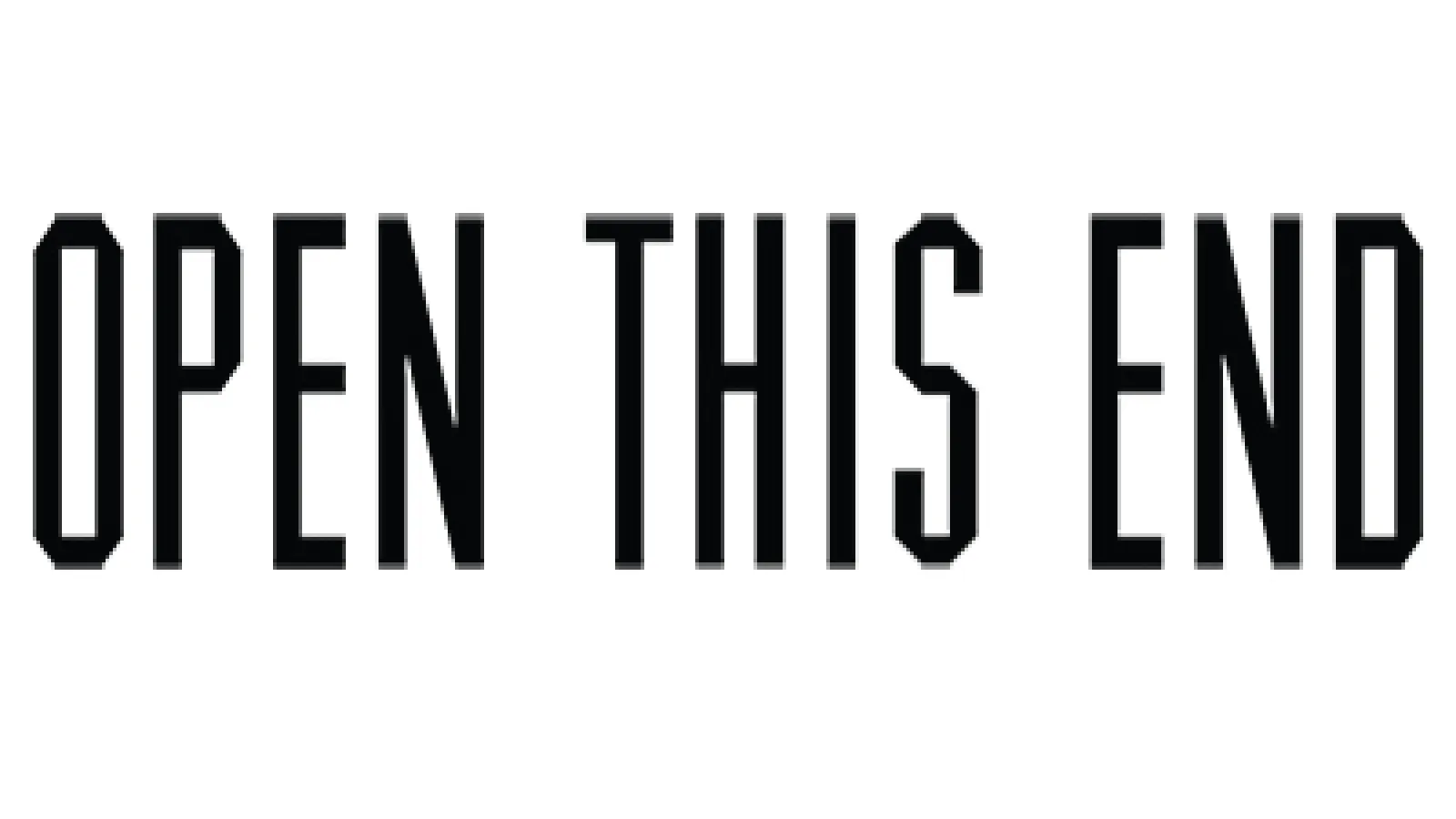 Open This End