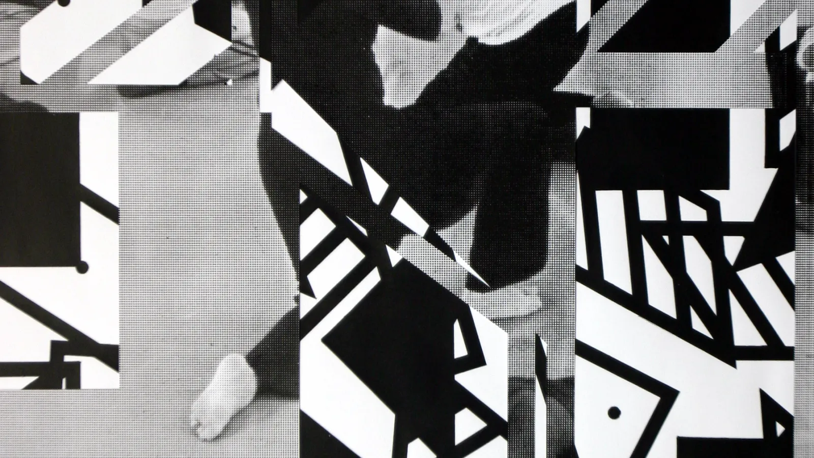 Jean Kirsten, work from the paper series, 2012, screenprint and collage on paper